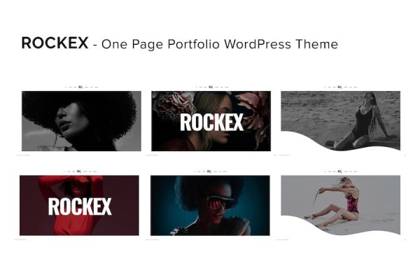 Rockex - One Page Portfolio WordPress Teması