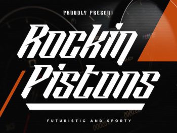 Rockin Pistons Yazı Tipi