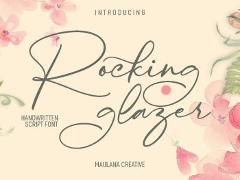 Rocking Glazer Script Font Yazı Tipi