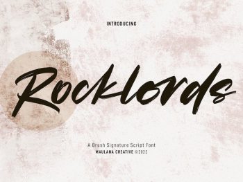 Rocklords Brush Font Yazı Tipi