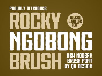 Rocky Ngobong Brush Yazı Tipi