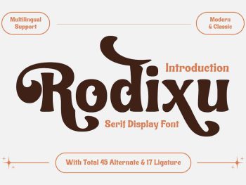 Rodixu – Classic Serif font Yazı Tipi