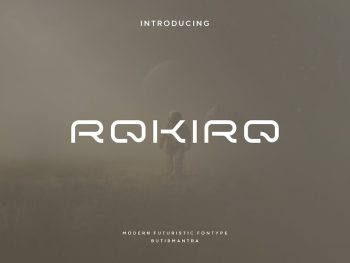 Rokiro - Futuristic Font Yazı Tipi
