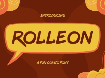 Rolleon - A Fun Comic Font Yazı Tipi