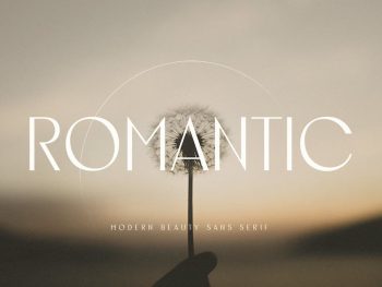 Romantic - Modern Beauty Sans Serif Yazı Tipi