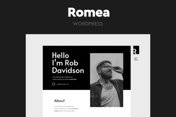 Romea - Personal Portfolio WordPress Teması