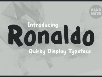 Ronaldo - Quirky & Playful Typeface Yazı Tipi