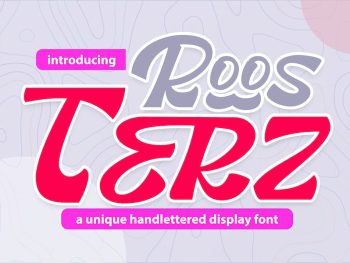 Roosterz | Unique Handlettered Display Font Yazı Tipi