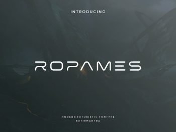 Ropames - Futuristic Font Yazı Tipi
