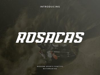 Rosacas - Sport Font Yazı Tipi