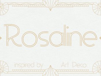 Rosaline - Art Deco Display Yazı Tipi