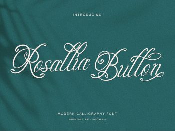 Rosallia Button - Script Style Yazı Tipi