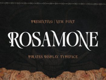 Rosamone - Pirates Display Typeface Yazı Tipi