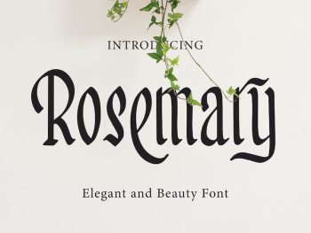 Rosemary - Elegant And Beauty Font Yazı Tipi