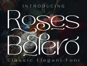 Roses Bolero Elegant Sans Serif Yazı Tipi