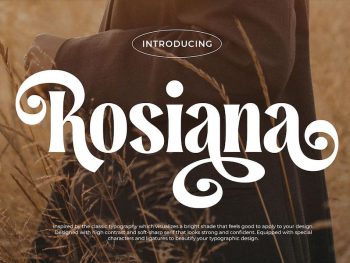 Rosiana - Modern Serif Yazı Tipi