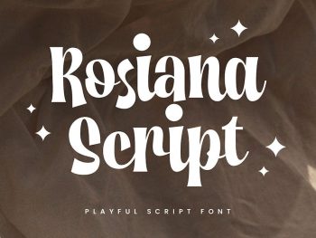 Rosiana Script Yazı Tipi