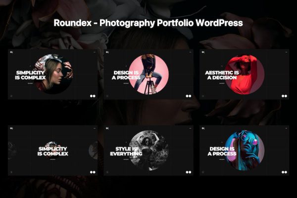 Roundex - Photography Portfolio WordPress Teması