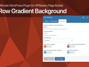 Row Gradient Background for WPBakery Page Builder WordPress Eklentisi