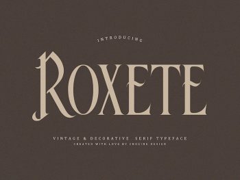 Roxete Vintage Serif Font Yazı Tipi