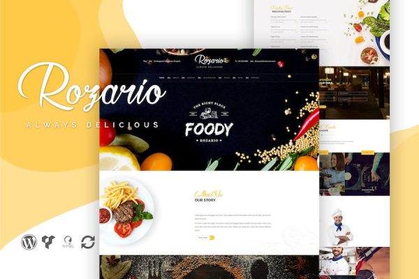 Rozario - Restaurant & Food WordPress Teması