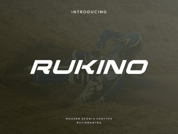 Rukino - Sport Font Yazı Tipi