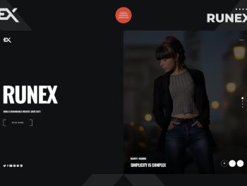 Runex - One Page Portfolio Template Yazı Tipi