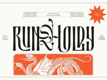 Runholdy Typeface Yazı Tipi
