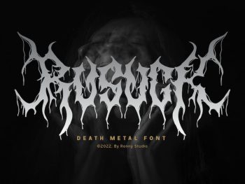 Rusuck - Death metal font Yazı Tipi