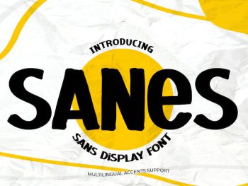 SANES - Sans Display Font Yazı Tipi