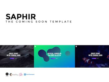 SAPHIR - The Coming Soon Template Yazı Tipi