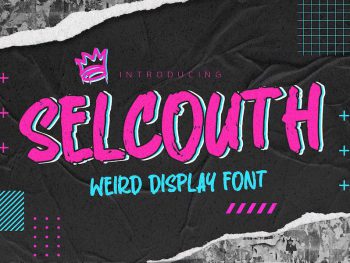 SELCOUTH - Weird Display Font Yazı Tipi