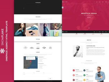 SNOWFLAKE | Onepage Agency HTML Template Yazı Tipi