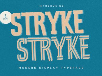 STRYKE - Modern Display Typeface Yazı Tipi