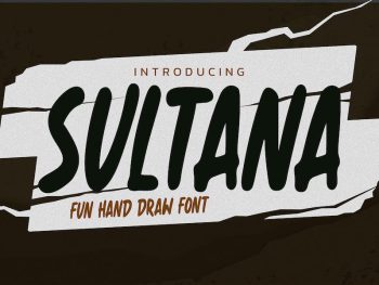 SULTANA - Fun Hand Drawn Font Yazı Tipi