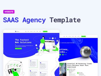 SaaS Company Website Template Yazı Tipi
