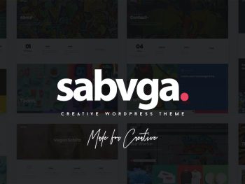 Sabvga - Modern & Creative Portfolio Theme WordPress Teması