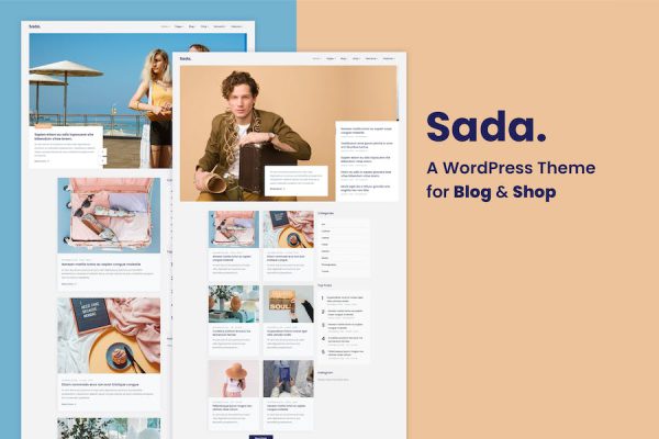 Sada - A For Blog & Shop WordPress Teması