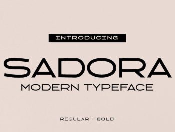 Sadora - Sophisticated Modern Sans Yazı Tipi