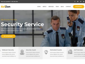 SafZon - Security Guard HTML Template Yazı Tipi