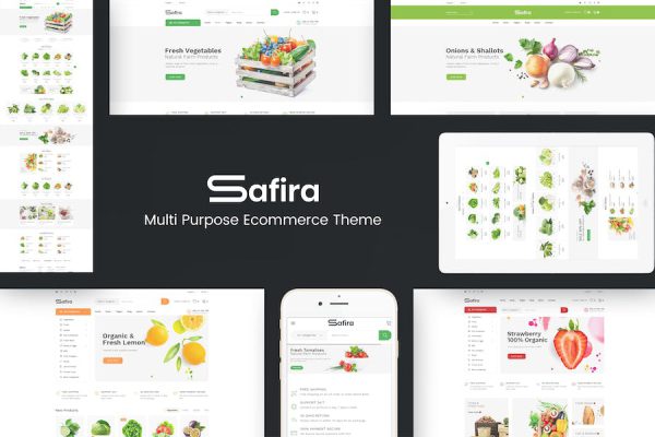 Safira - Food & Organic WordPress Teması