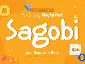 Sagobi Fun Display Playful Font Yazı Tipi