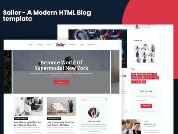 Sailor - A Modern HTML Blog Template Yazı Tipi