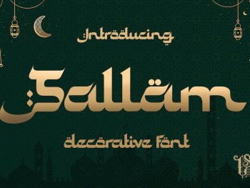 Sallam - Decorative Font Yazı Tipi