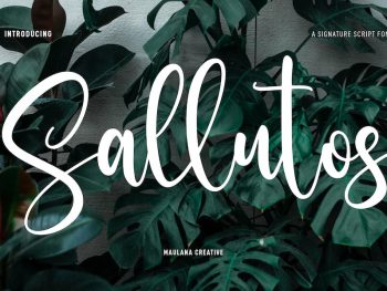 Sallutos Signature Script Font Yazı Tipi