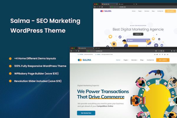 Salma - SEO Marketing WordPress Teması