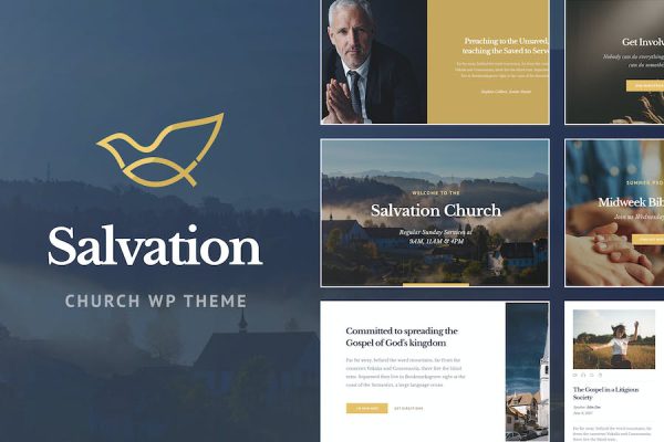 Salvation - Church & Religion WP Theme WordPress Teması