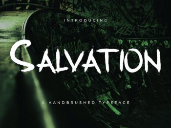 Salvation Typeface Font Yazı Tipi