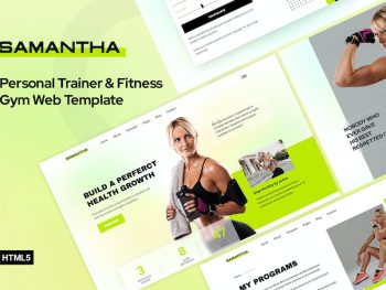 Samantha - Personal Trainer & Fitness Gym Template Yazı Tipi