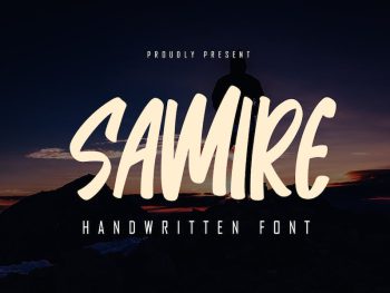 Samire - Handwritten Font Yazı Tipi